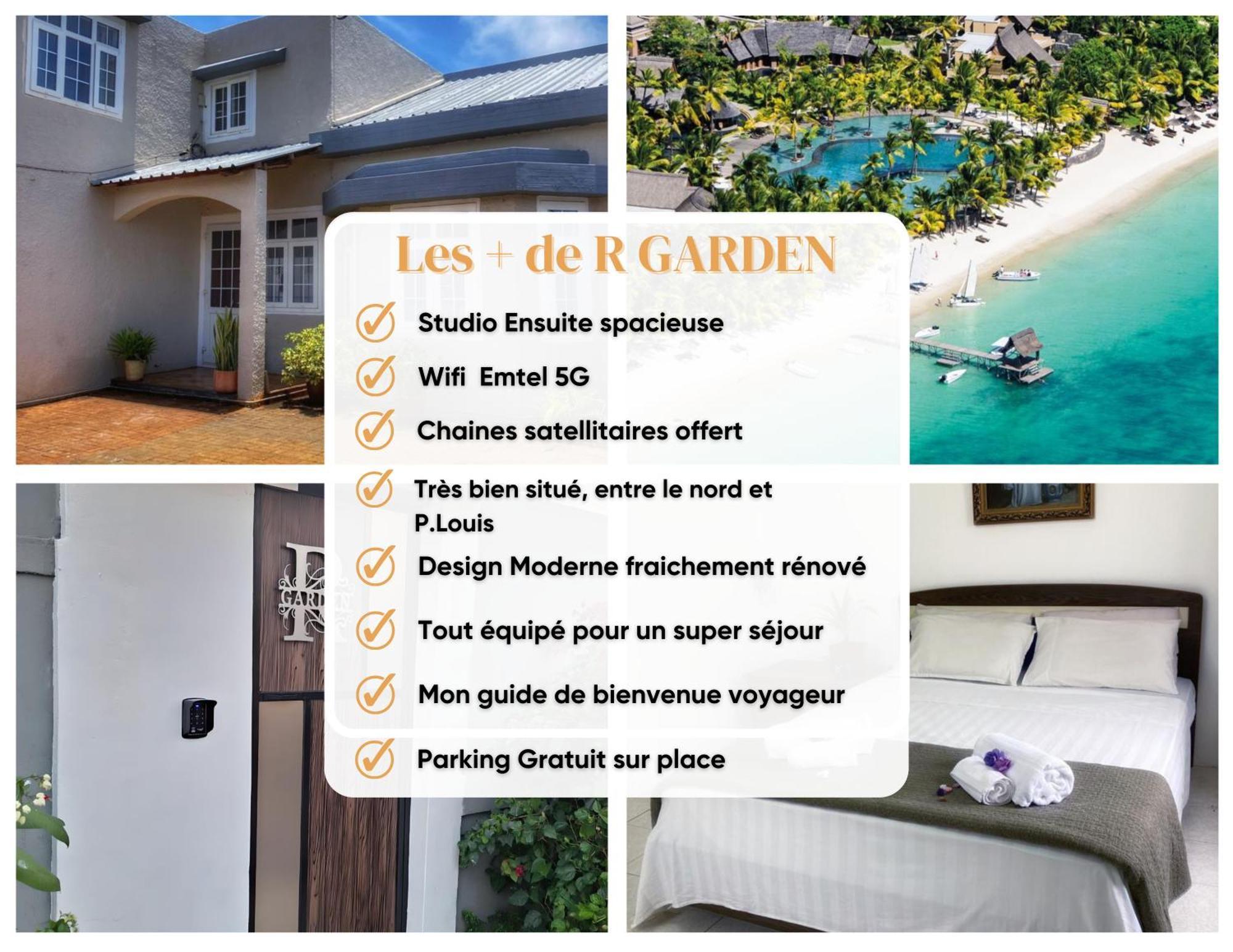 R Garden Villa Au Calme De Baie Du Tombeau, Appartement Familiale De 3 Chambres Et Cuisine المظهر الخارجي الصورة